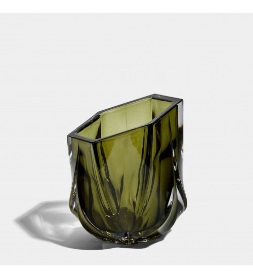 Zaha Hadid Design SHIMMER闪烁系列水晶烛杯橄榄绿H10
